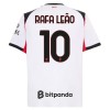 Koszulka AC Milan Rafael Leao 10 Wyjazdowe 2025-26 Koszulki Piłkarskie Krótki Rękaw